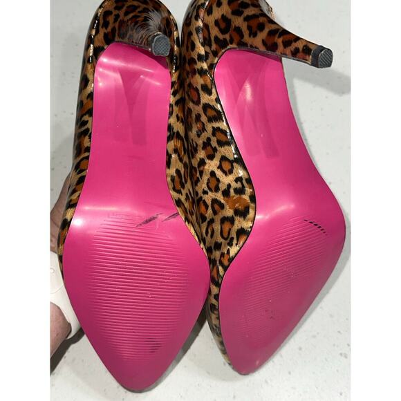 Nadara Women’s stilettos high heels cheetah print SZ 7 Patent leather 3 1/2 heel - Picture 6 of 7